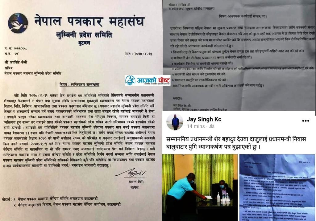 जयसिँहको गतिविधिले १३ हजार पत्रकारको शिर निहुरियो :  महासंघ