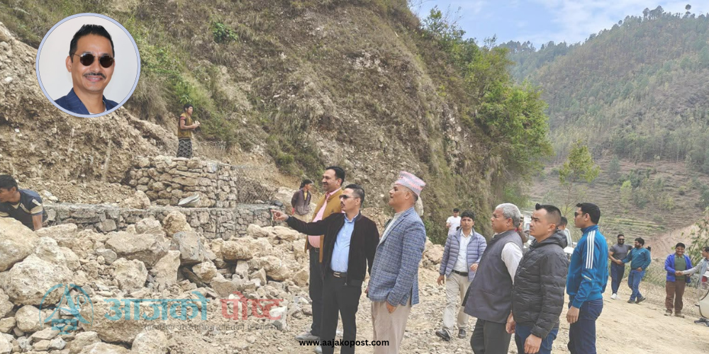 बाग्दुला–बतासेडाँडा सडक स्तरोन्नती शुरु, मन्त्री राणाद्वारा अनुगमन