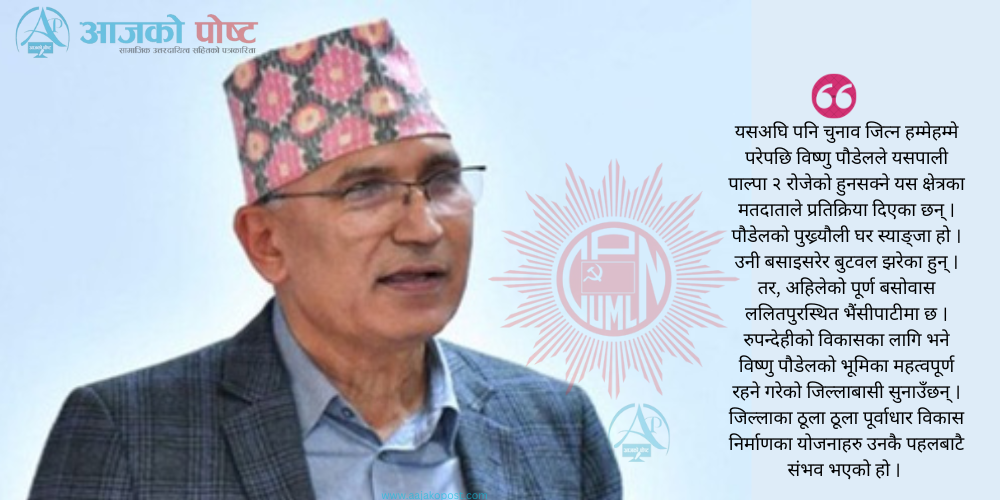 विष्णुले किन पाल्पा रोजे ?